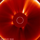 Latest LASCO C2 image of the Sun