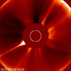 Latest LASCO C2 image of the Sun