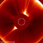Latest LASCO C2 image of the Sun