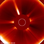 Latest LASCO C2 image of the Sun