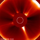Latest LASCO C2 image of the Sun