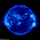 Click for time-lapse image of the sun