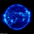 Click for time-lapse image of the sun