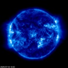 Click for time-lapse image of the sun