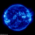 Click for time-lapse image of the sun