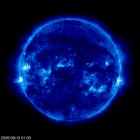 Click for time-lapse image of the sun