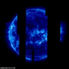 Click for time-lapse image of the sun